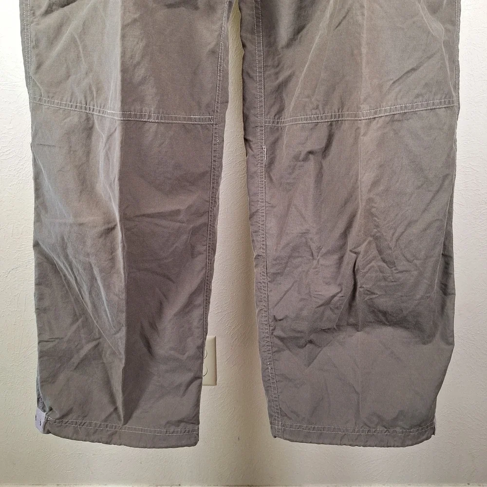Suisse Sport Y2K Trail Pants Convertible Cargo Utility Zip Off Nylon Green Large